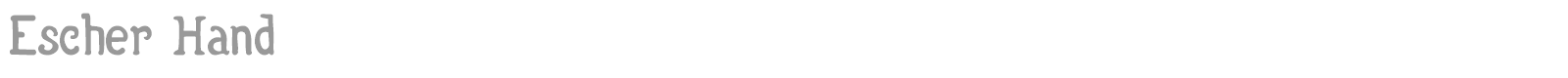 P22 Escher Hand font preview
